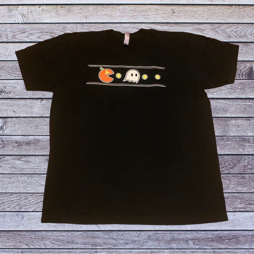 Spirit Halloween Pac Man Ghost Shirt Funny Namco Nintendo Pumpkin Jack O Lantern